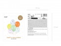 6 Ballons 30 cm - Confettis - assortiment
