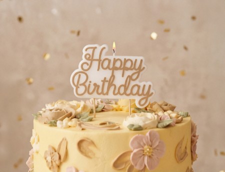 Bougie d'anniversaire Happy...