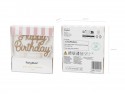 Bougie d'anniversaire Happy Birthday dorées