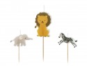 3 Bougies d'anniversaire Safari