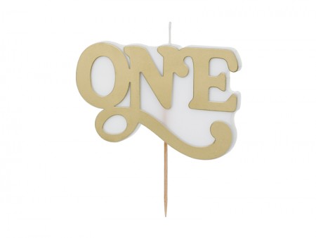Bougie d'anniversaire ONE