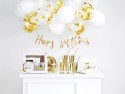 Kit 60 pièces décoration anniversaire - or
