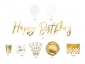 Kit 60 pièces décoration anniversaire - or