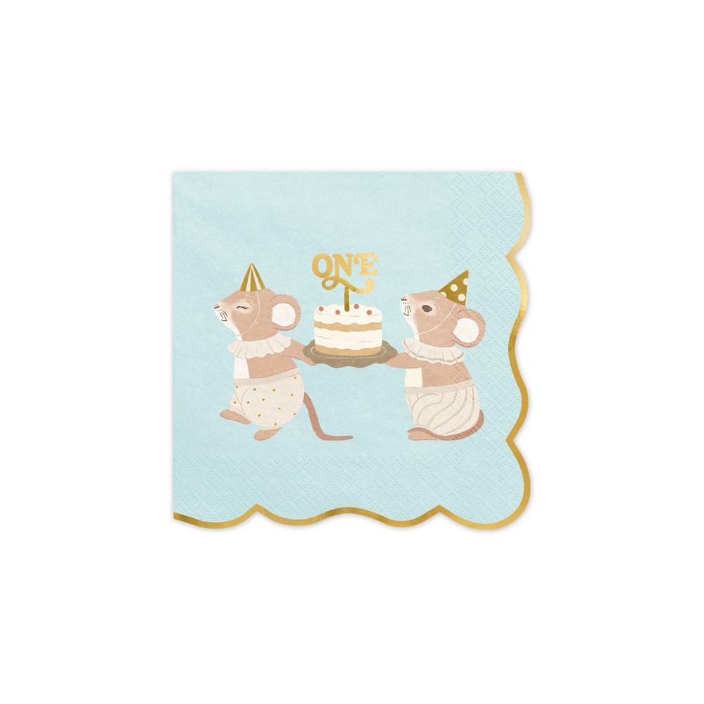 12 Serviettes One Souris