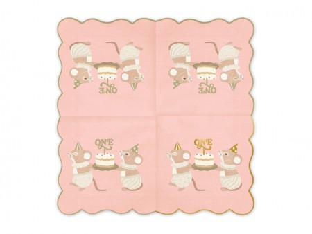 12 Serviettes One Souris