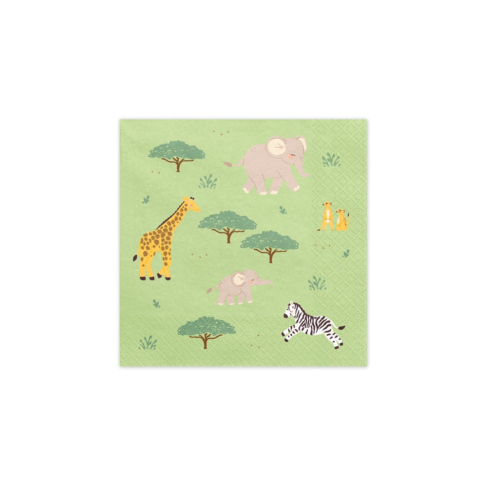 12 Serviettes Safari