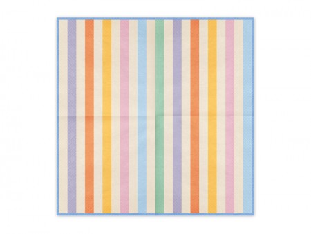20 Serviettes Rayures