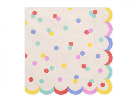20 Serviettes Confetti