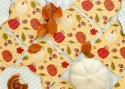 20 Serviettes Citrouilles et glands