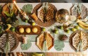 12 Serviettes Feuille de Monstera