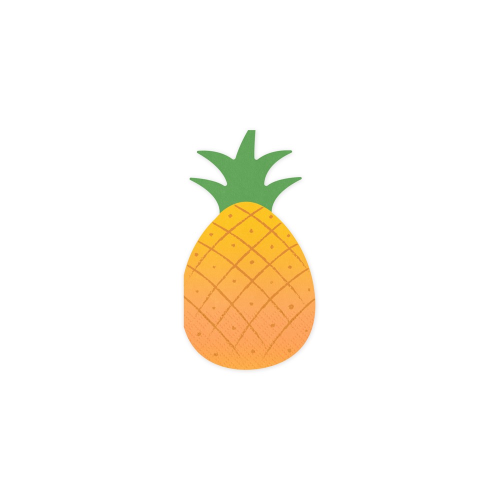 20 Serviettes Ananas