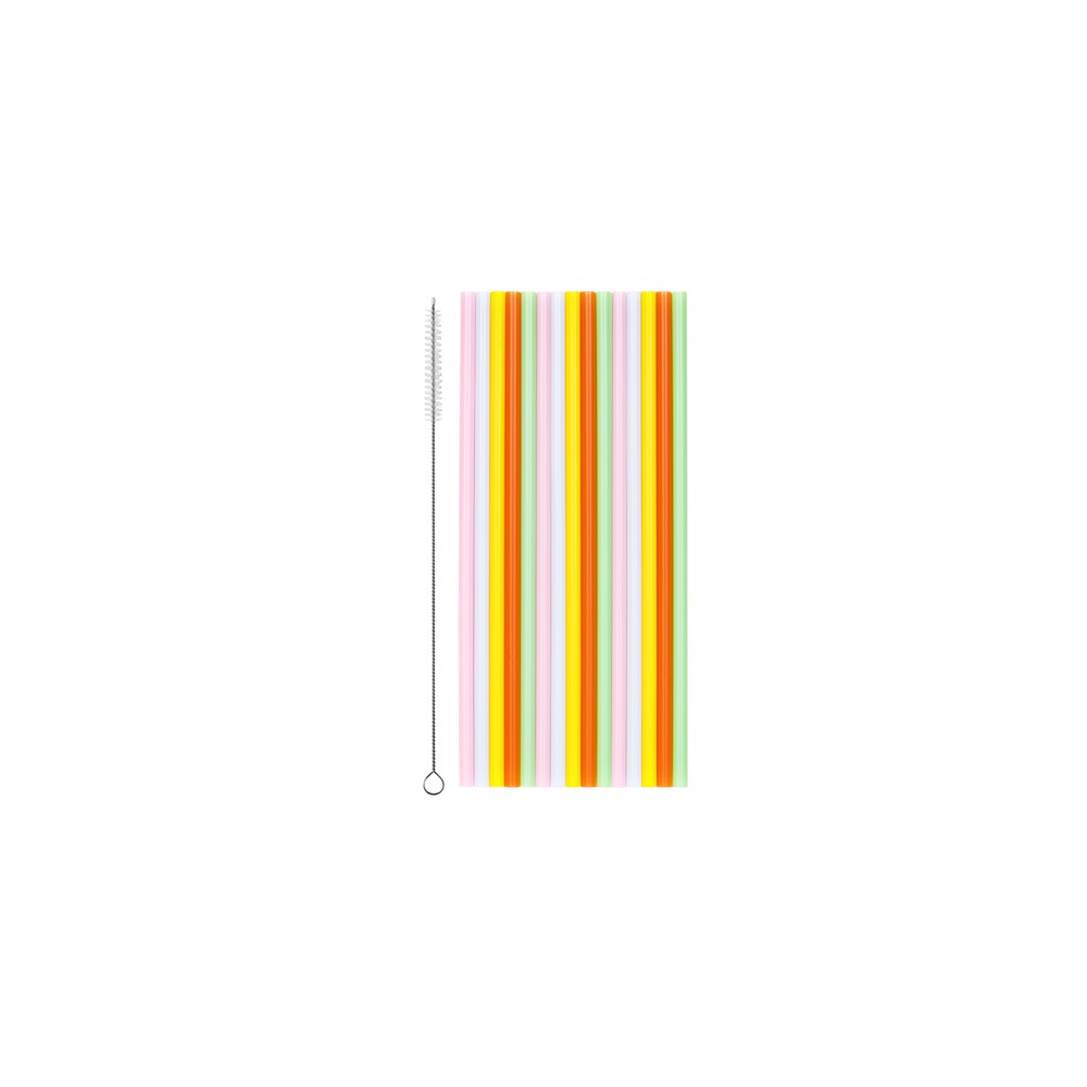 30 Pailles en plastique - 20 cm