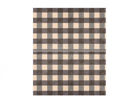 20 Serviettes à carreaux