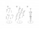 Support pour ballons - 72 cm
