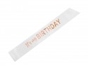 Echarpe ''It's my birthday'' blanche