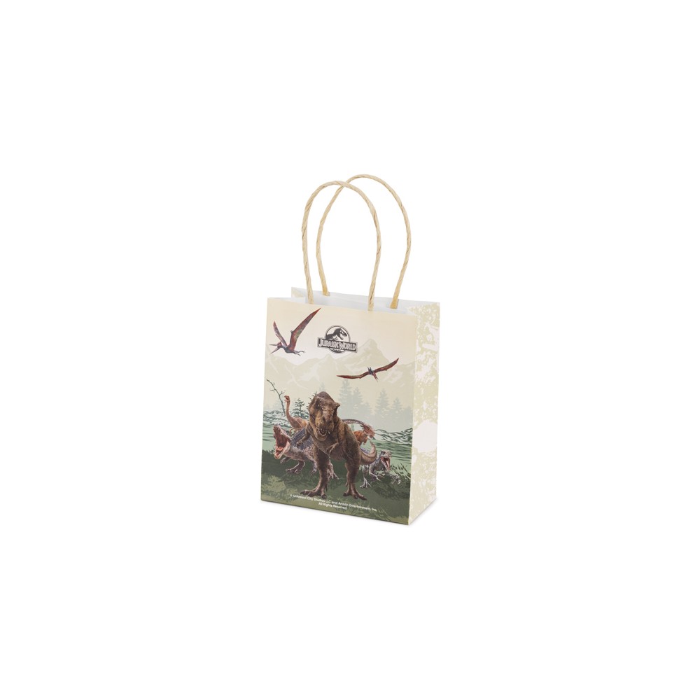 6 Sachets en papier cadeaux "Jurassic World"