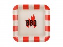 6 Assiettes en papier BBQ