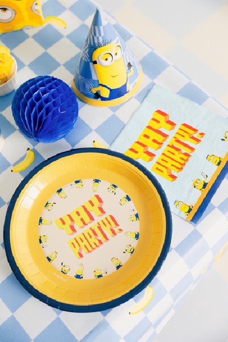 6 Assiettes "Minions" - 23 cm