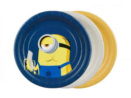 6 Assiettes "Minions" - 18 cm