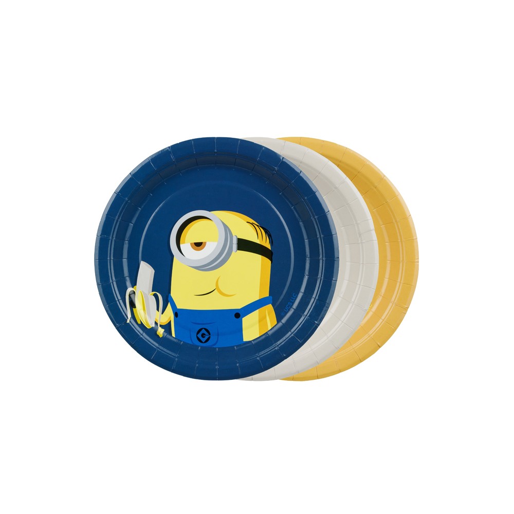 6 Assiettes "Minions" - 18 cm