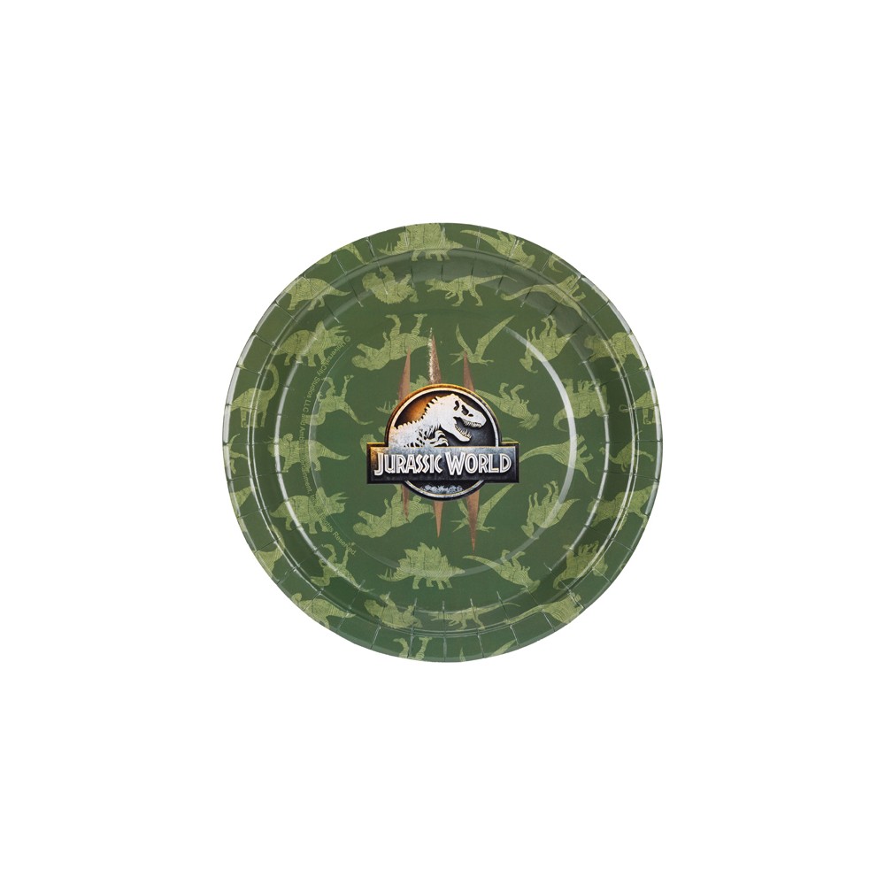 6 Assiettes "Jurassic World" - 23 cm