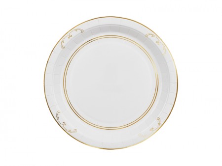 6 Assiettes avec ornement -...