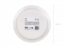 6 Assiettes avec ornement - blanc - 23 cm