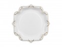 6 Assiettes avec ornement - blanc - 26 cm