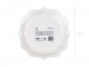 6 Assiettes avec ornement - blanc - 26 cm