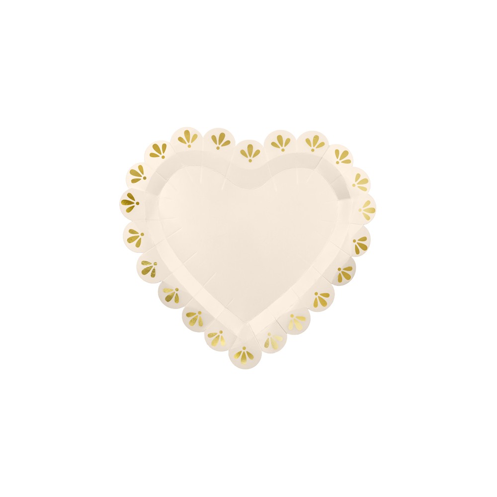 6 Assiettes coeur - 26 cm