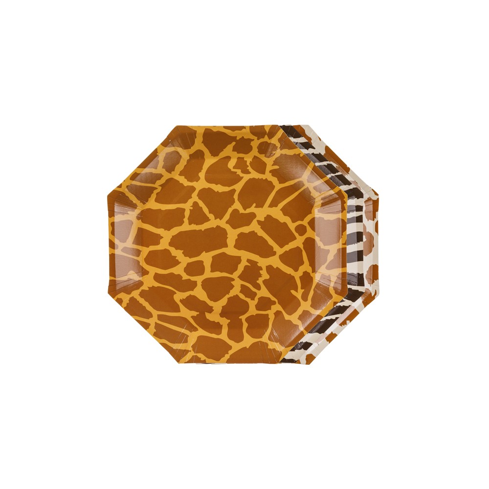 6 Assiettes Safari tâches - 23 cm