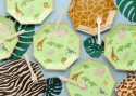 6 Assiettes Safari tâches - 23 cm