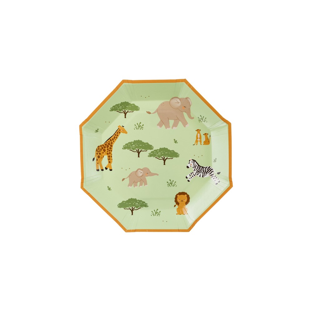 6 Assiettes Safari - 23 cm