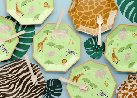 6 Assiettes Safari - 23 cm
