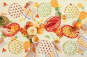 6 Assiettes Fruits - 20.5 cm