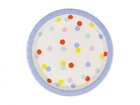 6 Assiettes Confetti - 23 cm