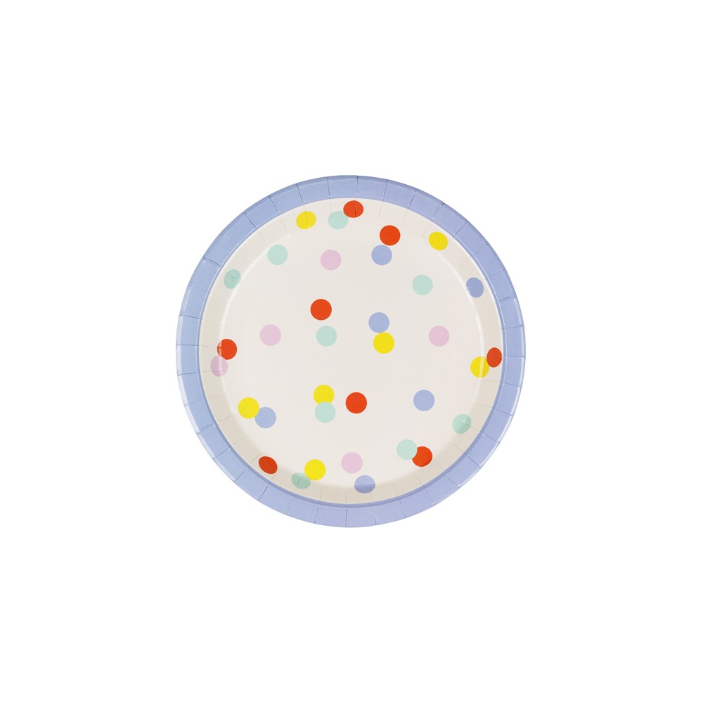 6 Assiettes Confetti - 23 cm