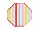 6 Assiettes Rayures - 24,5 cm