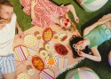 6 Assiettes Rayures - 24,5 cm