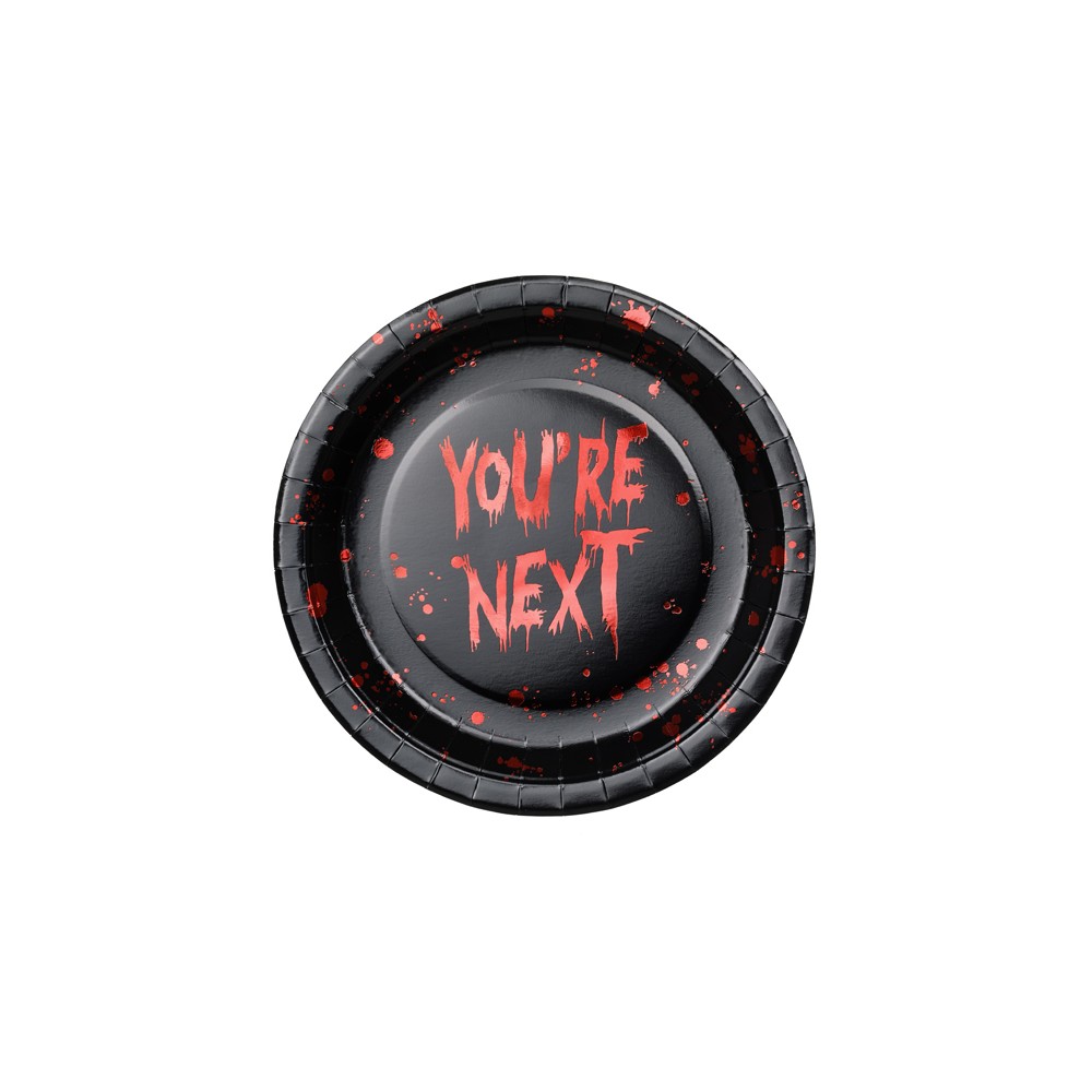 6 Assiettes en papier You're next - 23 cm