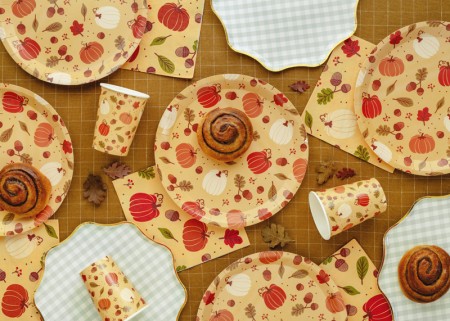 6 Assiettes en papier...