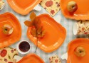 6 Assiettes en papier Citrouille - 24 cm