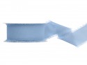 10 m Ruban mousseline - bleu - 40mm