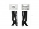 12 Couverts en plastique noir