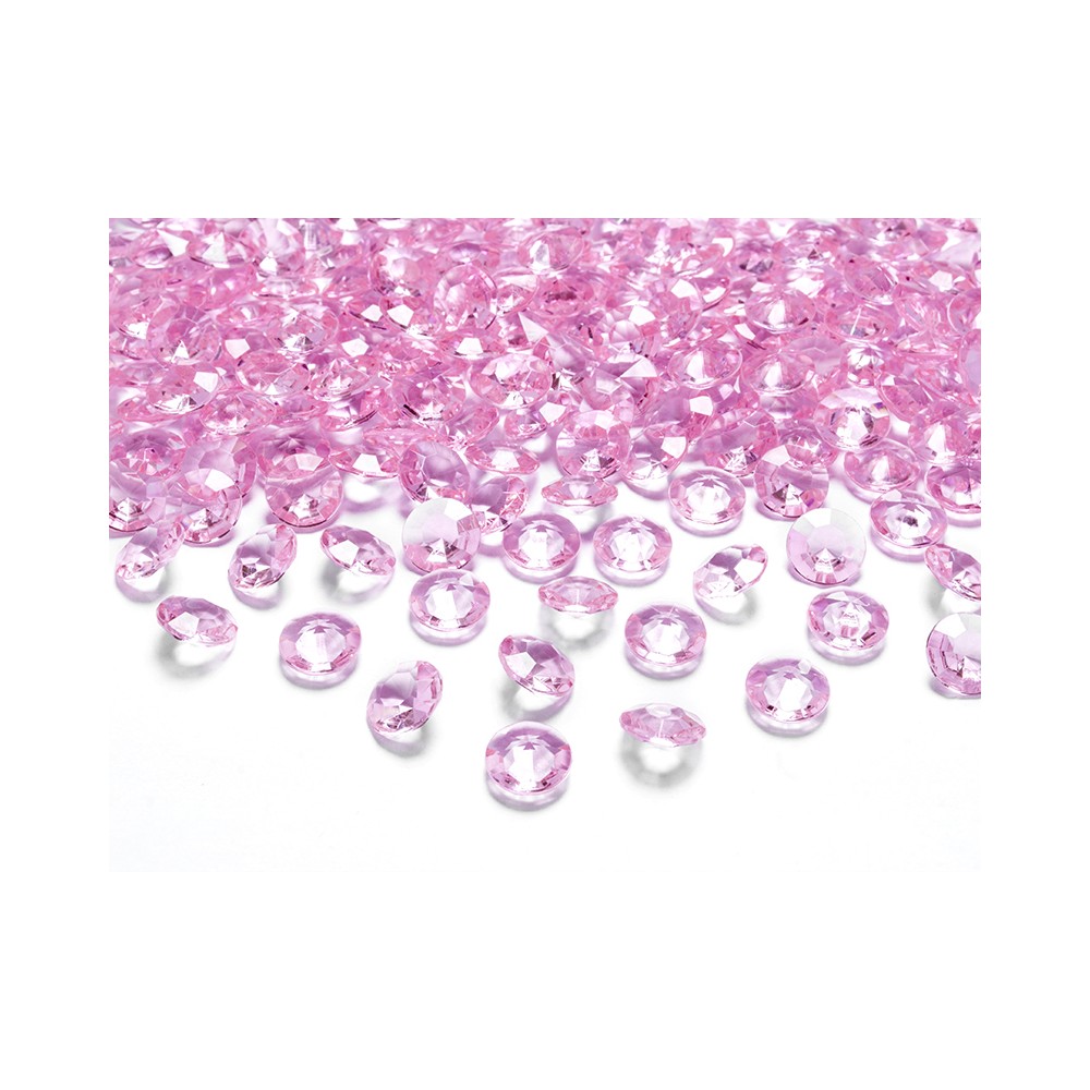 100 Confettis de diamants - rose clair