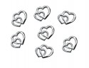 25 Embellissments Coeur - argent
