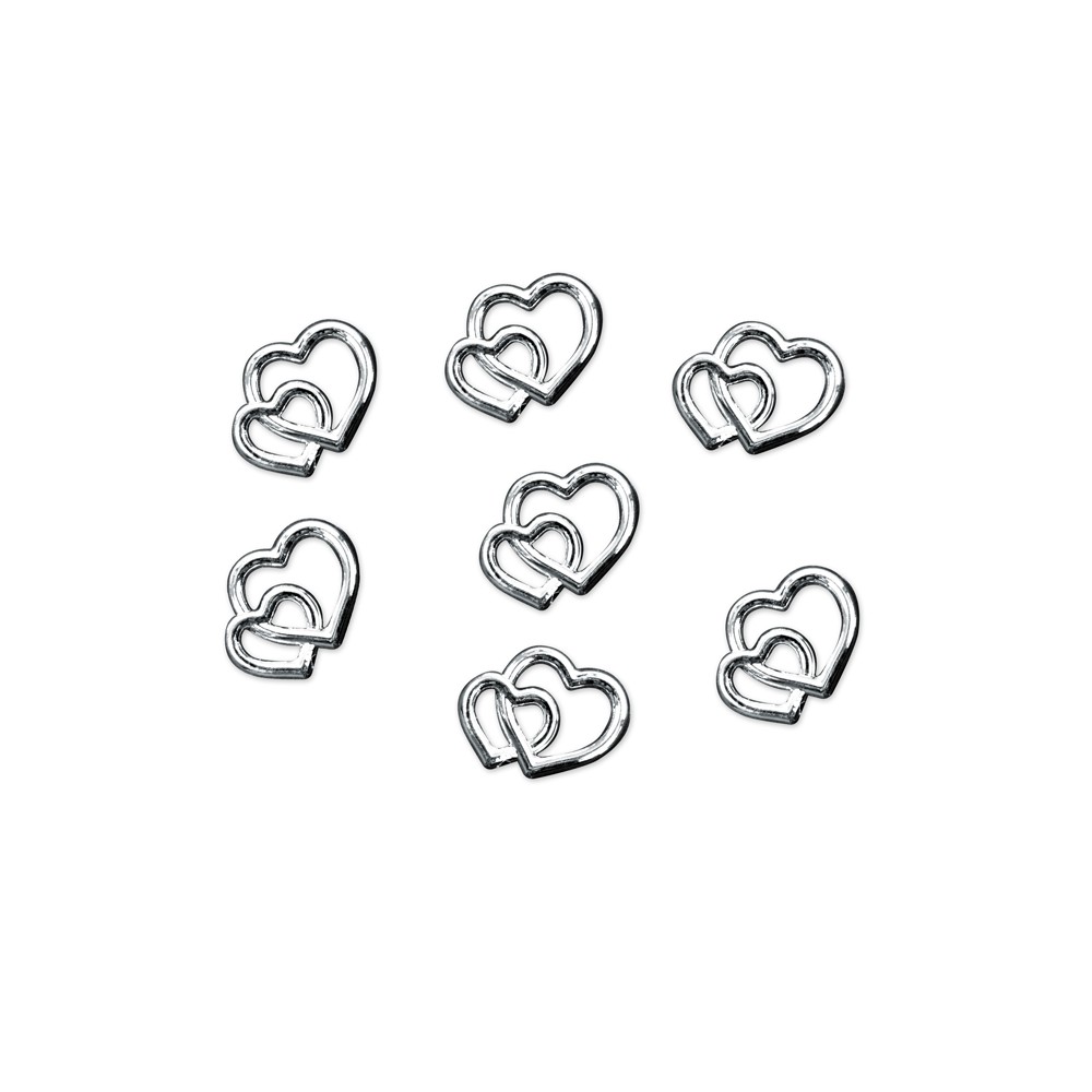 25 Embellissments Coeur - argent