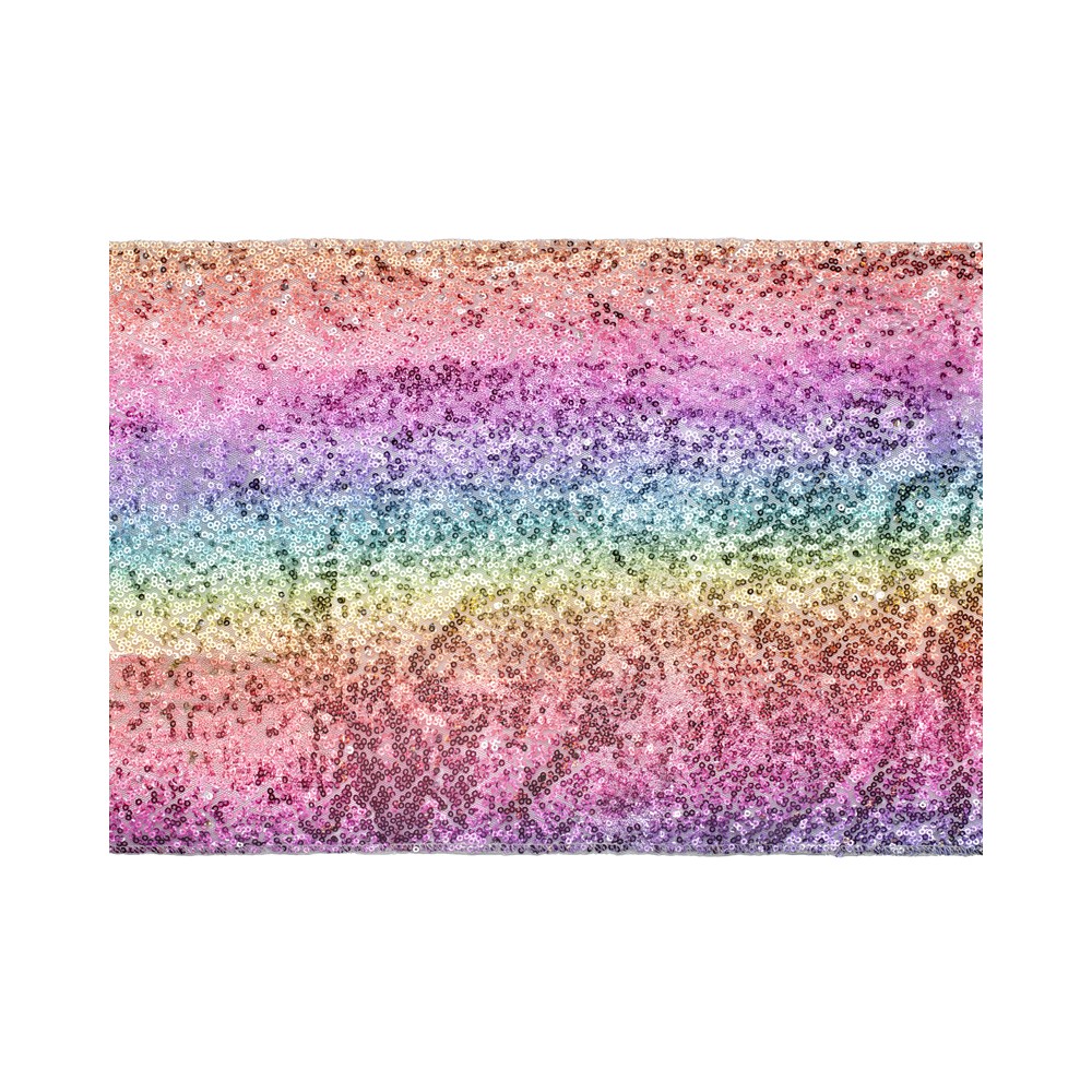 Chemin de table à paillettes - arc -en -ciel