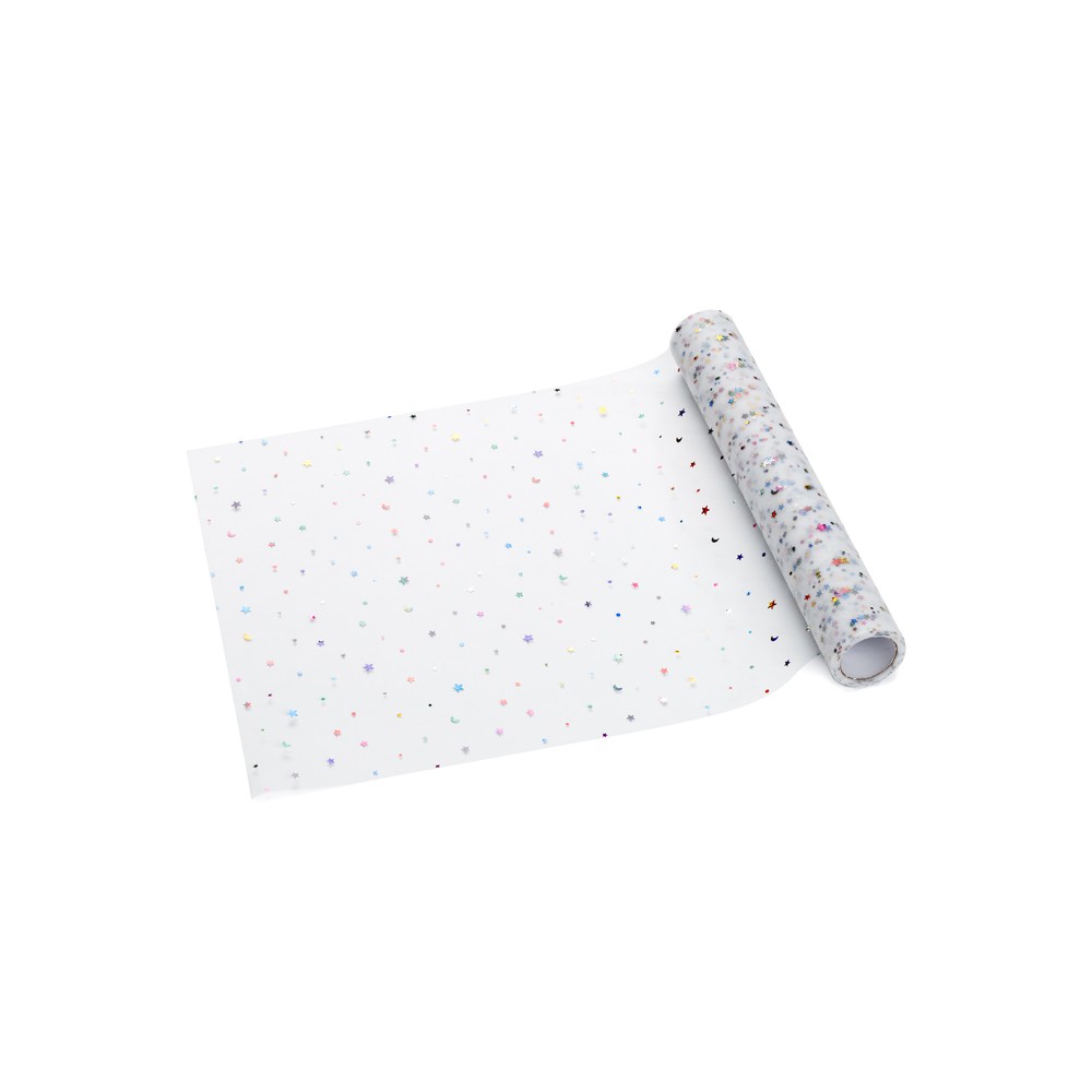 Chemin de table en tulle Etoiles