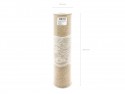 2m 75 chemin de table jute et dentelle centrale